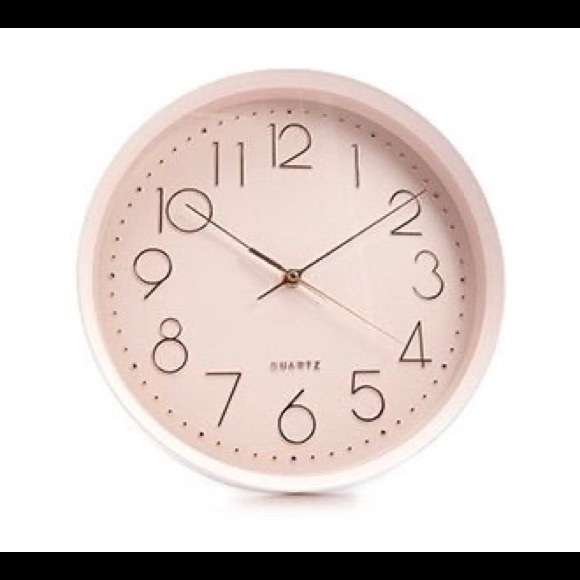 Forever 21 Other - Forever 21 Light Pink Hanging Wall Clock